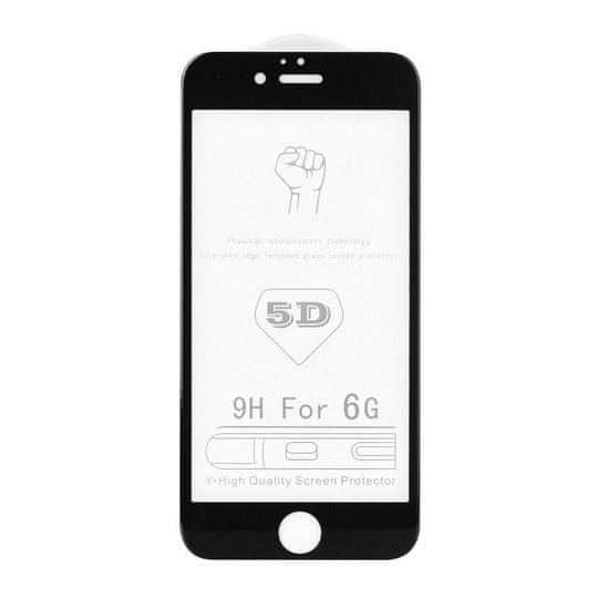 ROAR Tvrzené / ochranné sklo Apple iPhone 13 Mini černé - Roar 5D plné lepení