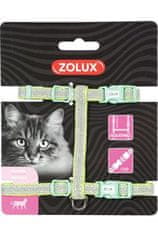 Zolux Postroj kočka SHINY nylon zelený