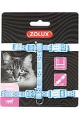 Zolux Postroj kočka ETHNIC nylon modrý