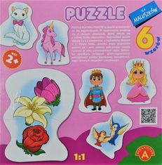 Alexander Baby puzzle Princezna 6v1 (2-7 dílků)