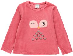 Boboli dívčí hřejivé pyžamo - sova 925006 růžová 92
