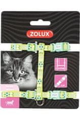 Zolux Postroj kočka ETHNIC nylon zelený