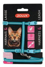 Zolux Postroj kočka s vodítkem 1,2m modrý