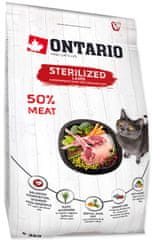 Ontario Cat Sterilised Lamb 2kg