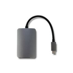 Qoltec Adaptér USB 3.1 C samec / HDMI samice | VGA samice