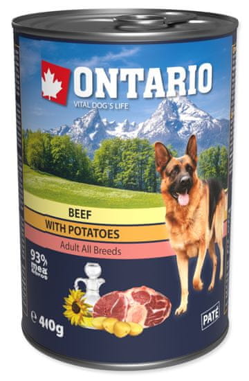 Ontario konzerva hovězí, brambor a slunečnicový olej 6x400g