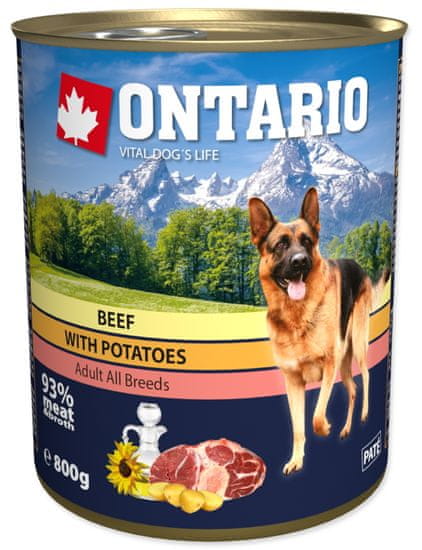 Ontario konzerva hovězí, brambor a slunečnicový olej 6 x 800g
