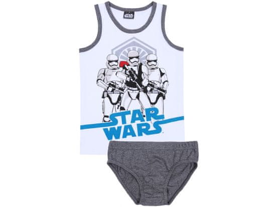 Bílo-šedá sada chlapeckého spodního prádla STAR WARS Stormtroopers