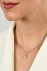 Brilio Silver Elegantní stříbrný set šperků se zirkony SET221W (náušnice, přívěsek)