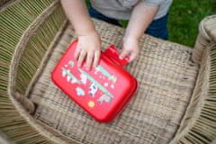 Koziol Svačinový box pro děti CANDY L FARM, organic, červená barva