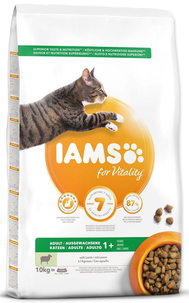 Levně IAMS Cat Adult Lamb 10 kg