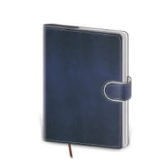 Helma365 Zápisník Flip A5 tečkovaný - modro/bílá, 14,5 × 20,5 cm