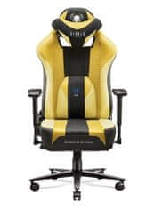Diablo Chairs Látková herní židle X-Player 2.0 King Size: Dark Sunflower / žlutá 