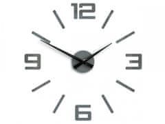 ModernClock 3D nalepovací hodiny Reden 60x60 cm šedé