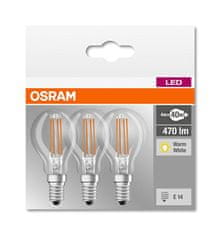 Osram Sada: LED žárovka P40 E14 4W 40W OSRAM 4000K 3PAK