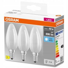Osram 3x LED žárovka E14 5,5W = 60W 4000K OSRAM FILAMENT