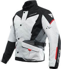 Dainese Moto bunda TEMPEST 3 D-DRY glacier šedo/černo/lava červená 58