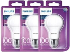 Philips Sada 3x LED žárovky E27 13W 100W 1521lm PHILIPS
