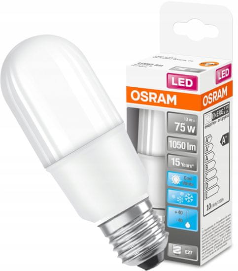 Osram LED žárovka STAR STICK E27 10W = 75W 4000K Neutrální