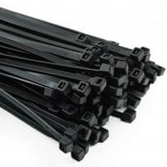 INNA Stahovací páska na kabely černá 3,6/250mm 100 kusů