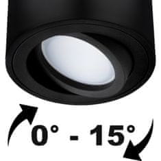 LUMILED Přisazené svítidlo LED AMAT-S 50mm Kulaté Černé