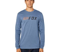 Fox tričko Apex Ls blue steel vel. S