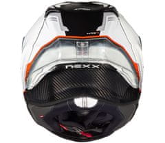 Nexx Helma na moto X.R3R CARBON white/red vel. S