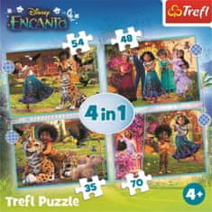 Trefl Puzzle Encanto 4v1 (35,48,54,70 dílků)