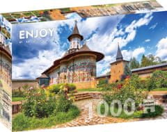 ENJOY Puzzle Klášter Sucevita, Sučeava, Rumunsko 1000 dílků