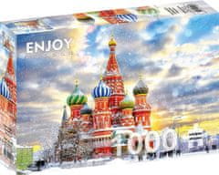 ENJOY Puzzle Chrám Vasila Blaženého, Moskva 1000 dílků