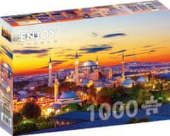 ENJOY Puzzle Hagia Sofia při západu slunce, Istanbul 1000 dílků