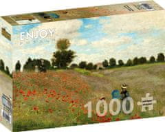 ENJOY Puzzle Claude Monet: Makové pole 1000 dílků