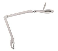 MAUL Stolní lampa "Makro", bílá, LED, zvětšovací sklo, držák, 8263302