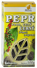 Pepř černý (Pepřovník) plod celý 100g Piper nigrum fructus tot.