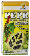 Pepř zelený (Pepřovník) plod celý 100g Piper nigrum fructus tot.