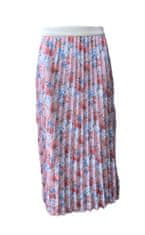 Highlight plisovaná růžová květovaná sukně Velikost: XL