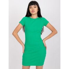 RUE PARIS Dámské šaty s krátkým rukávem Nora RUE PARIS tmavě zelené RV-SK-7527.96_383043 M