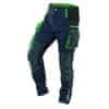 Pracovní kalhoty premium, modro-zelené, Velikost S/48