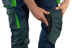 Pracovní kalhoty premium, modro-zelené, Velikost M/50