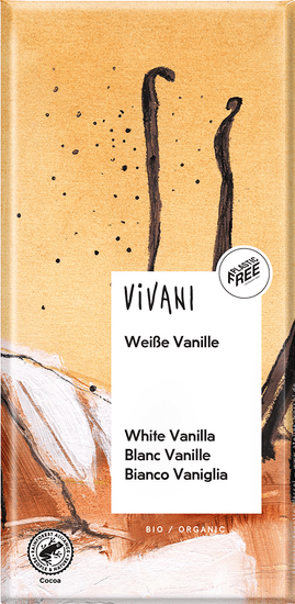 VIVANI Bio bílá čokoláda s vanilkou 80 g