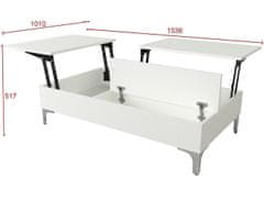 Dalenor Konferenční stolek Esinti, 121 cm, bílá