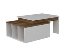 Dalenor Konferenční stolek Kolarado, 90 cm, bílá / dub