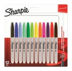 Sharpie Popisovač Sharpie Fine - sada 12 barev