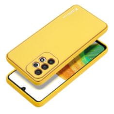 FORCELL Obal / kryt na Samsung Galaxy A33 5G kožený žlutý - Forcell LEATHER