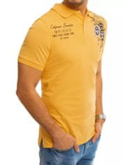 Dstreet Pánské polo tričko s potiskem Nensi žlutá L