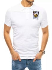 Dstreet Pánské polo tričko s výšivkou Magomed bílá XXL