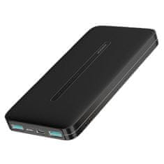 shumee Powerbanka 10000mAh 5V 2.1A 2x USB micro USB USB-C černá