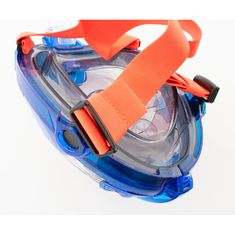 Celoobličejová dětská maska Fun modrá/oranžová XS/S