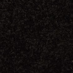 Vidaxl Kobercové nášlapy na schody 15 ks 65 x 25 cm černé