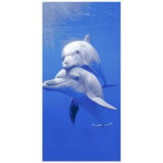 KZ Plážový ručník 70x140 vzor modrých delfínů